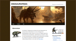 Desktop Screenshot of dinosauriopedia.com